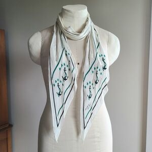Vintage Monique Martin Silk Scarf